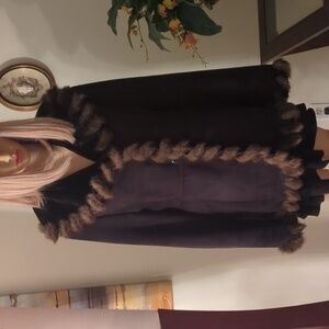 Marvin Richard faux suide gorges coat, size L(M).